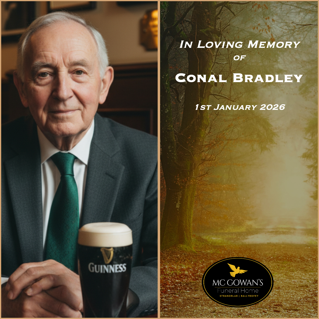 Conal Bradley obituary sample