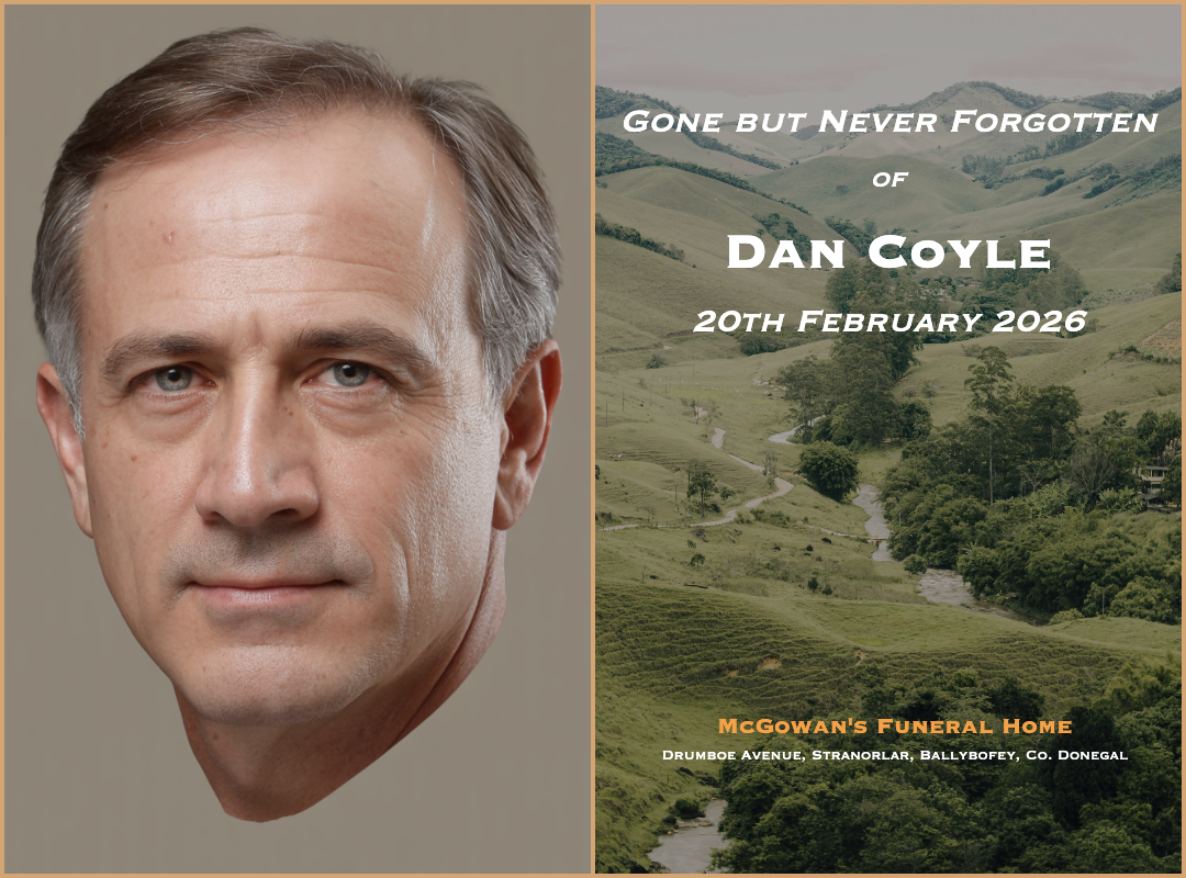 Dan Coyle obituary sample